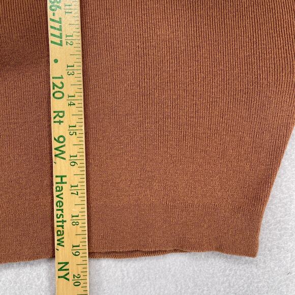 WILFRED ARITZIA Sweater XS Rebecca Turtleneck Cropped Wool Blend Pullover Brown - Picture 13 of 14